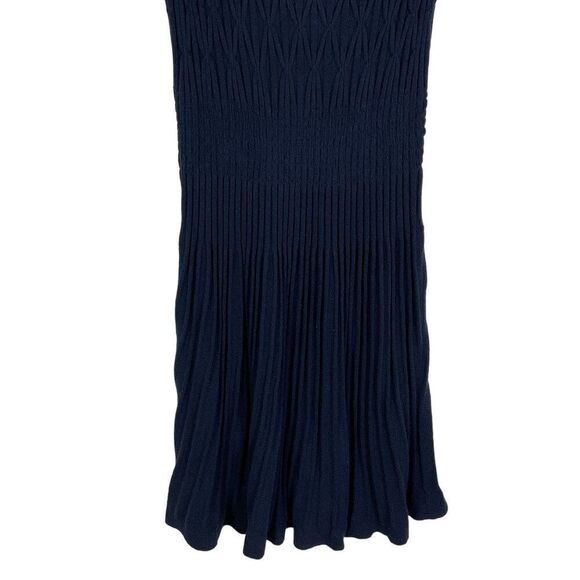 Anthropologie | Sparrow Navy Blue Knit Dress, Flutter sleeves, Small - Picture 7 of 10